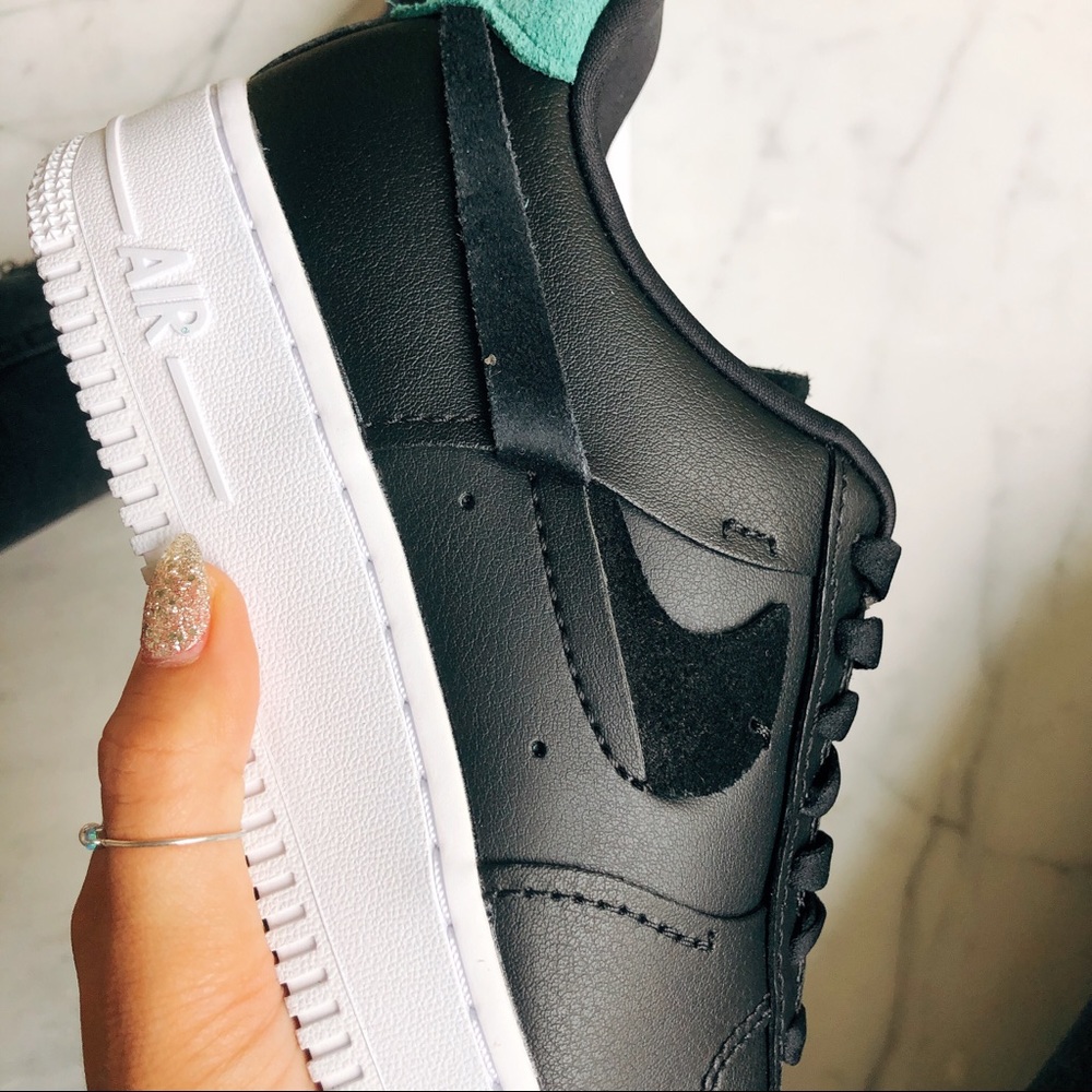 Air force 1 black leather - Picture 4 of 8